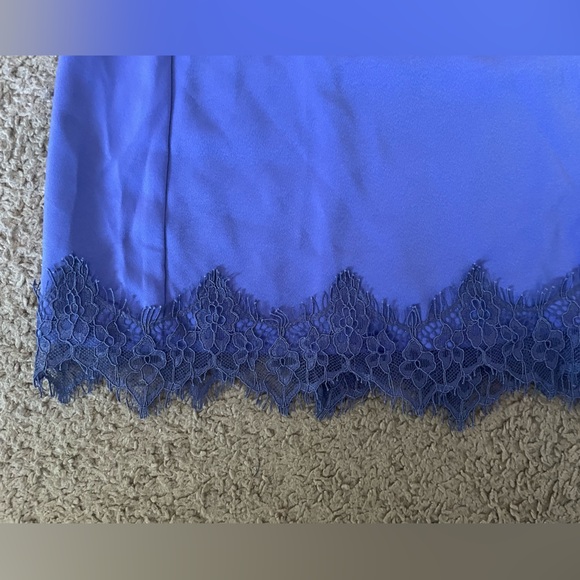 Urban Outfitters blue / purple mini skirt size small with lace on bottom NWT - Picture 7 of 13